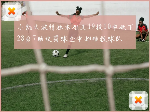小凯文波特独木难支19投10中砍下28分7助攻罚球全中却难救球队